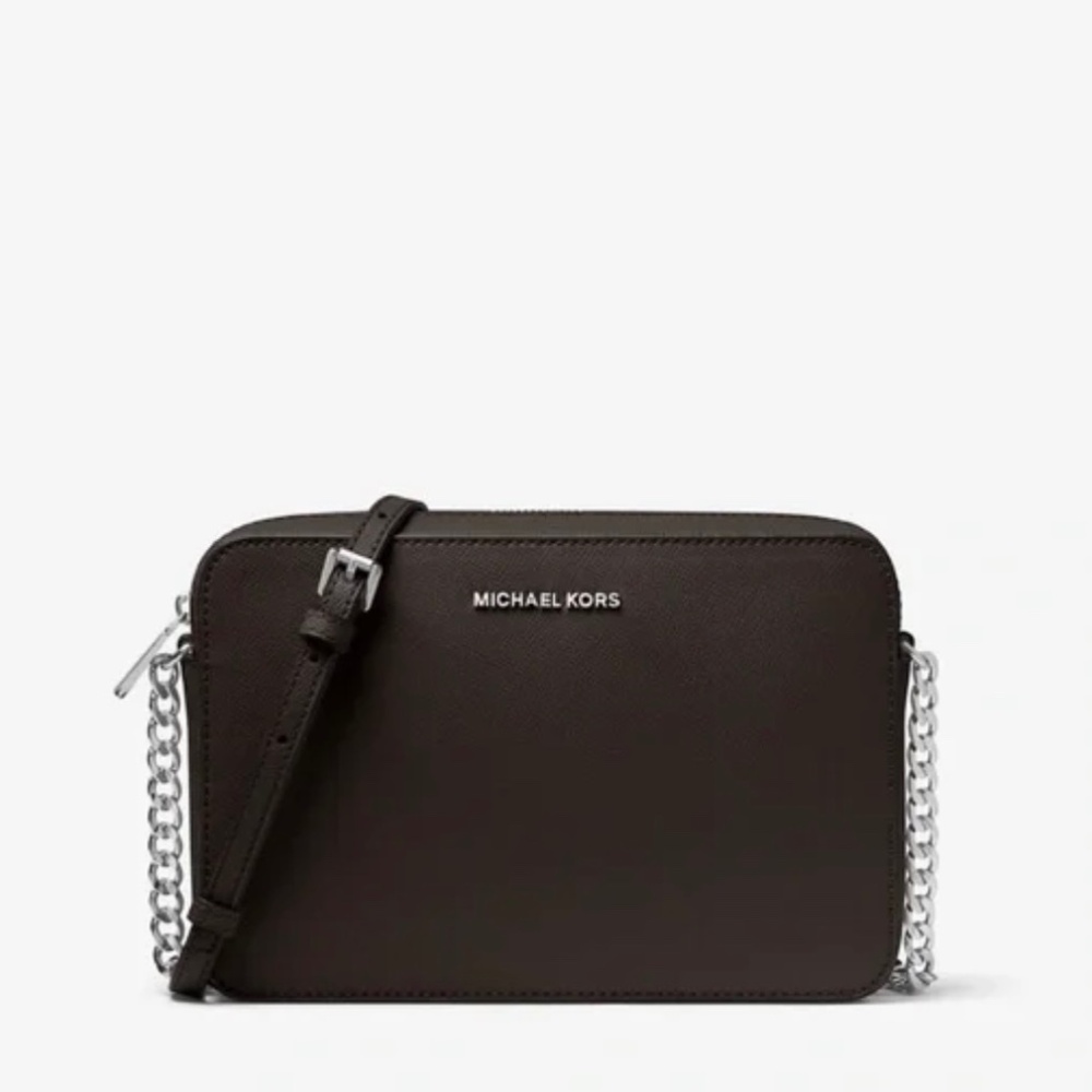 Michael Kors Jet Set Large Saffiano Leather Crossbody Bag